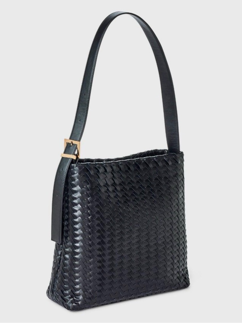 A New Day Black Woven Shoulder Bag - Picture 2 of 4